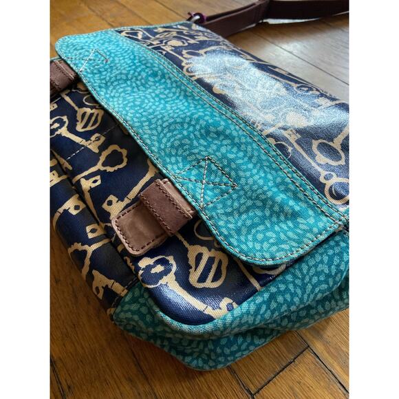 FOSSIL Key-Per Colorful Navy Messenger Bag - Picture 2 of 16